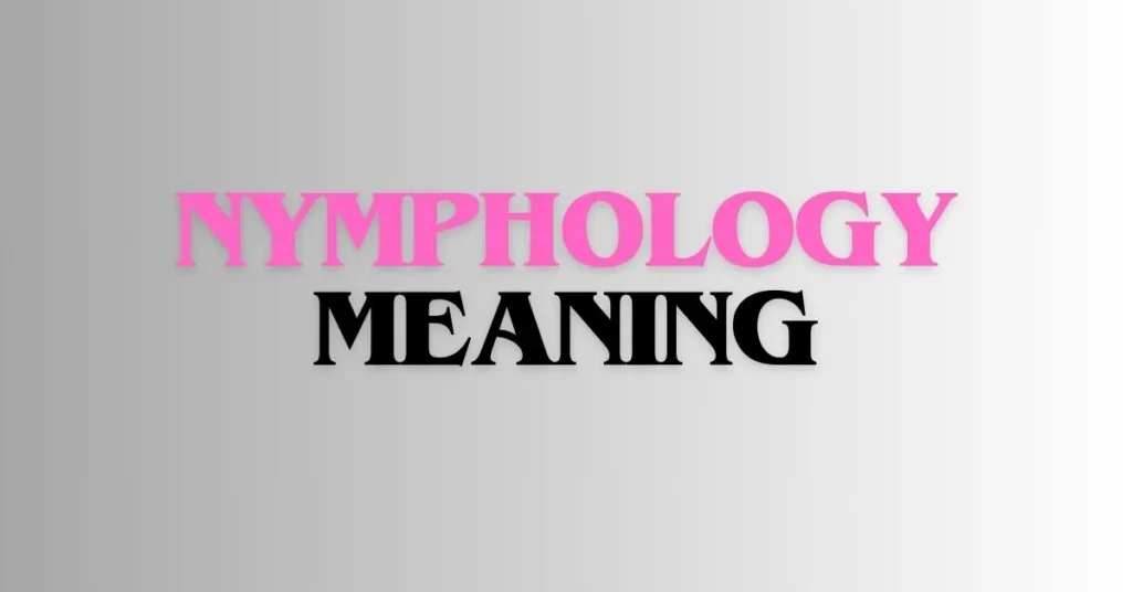 nymphology meaning
