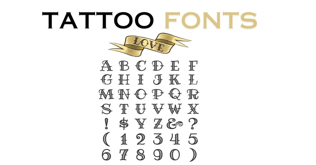 tattoo fonts