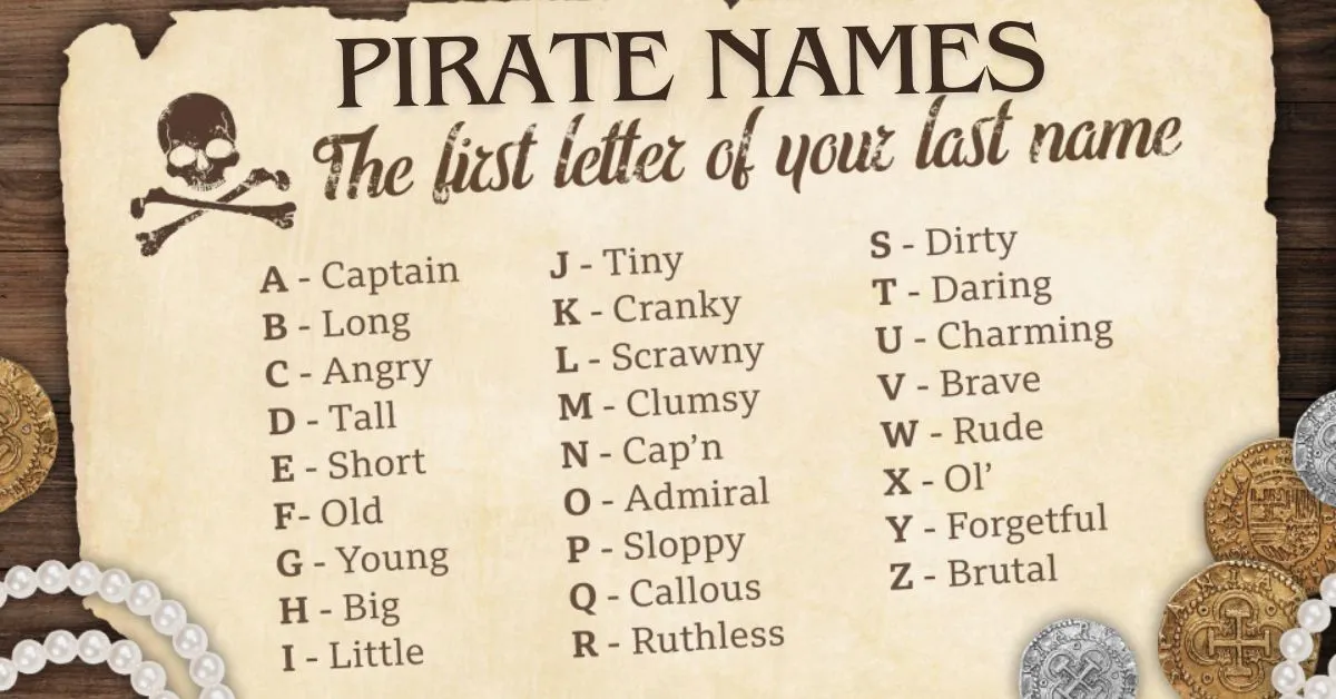 pirate names