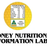 honey nutritional information label